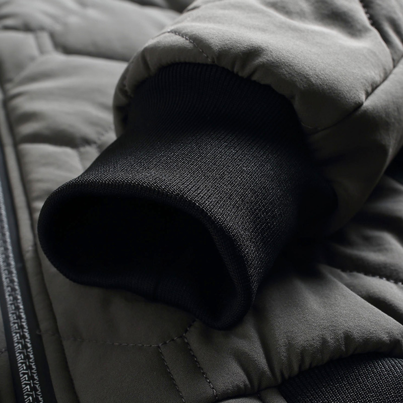 Chaqueta transfronteriza de mediana edad y edad avanzada Abrigo acolchado de algodón desgaste de papá de los hombres Otoño e Invierno forro polar engrosado cálido abrigo a prueba de viento al por mayor