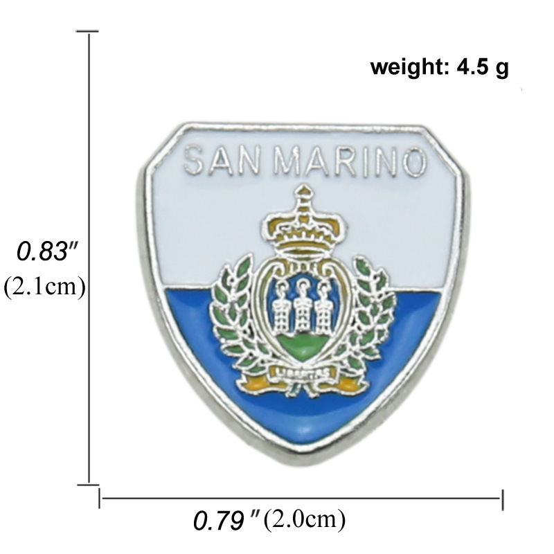 6g Weight Brooches Classification Daily, Street Occasion Alloy Material National Flag Pattern Unisex Gender Asymmetrical, Enamel Design Casual, Simple Style Style Casual Simple Style Pin National Flag Alloy Asymmetrical Enamel Unisex Brooches 6