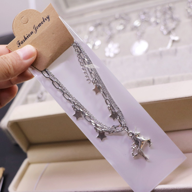 Skull Charm Bracelet For Couples Titanium Steel Layered Design_voghion.com