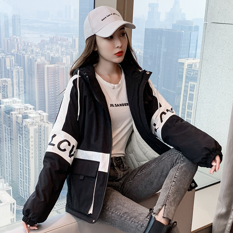 派克羽绒棉服女中长款2020冬装新棉袄大毛领学生棉衣保暖加厚外套|ms