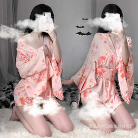 情趣内衣日系和服套装少女家居服睡衣性感制服诱惑浴袍4#外贸出口
