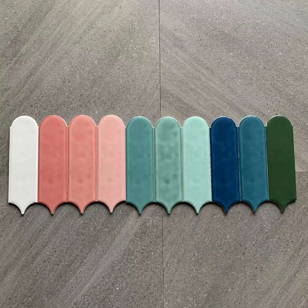 Sector Pink Northern Europe Red Peacock Feather ceramic tile kitchen TOILET Blackish green manual Wall tile 90X300