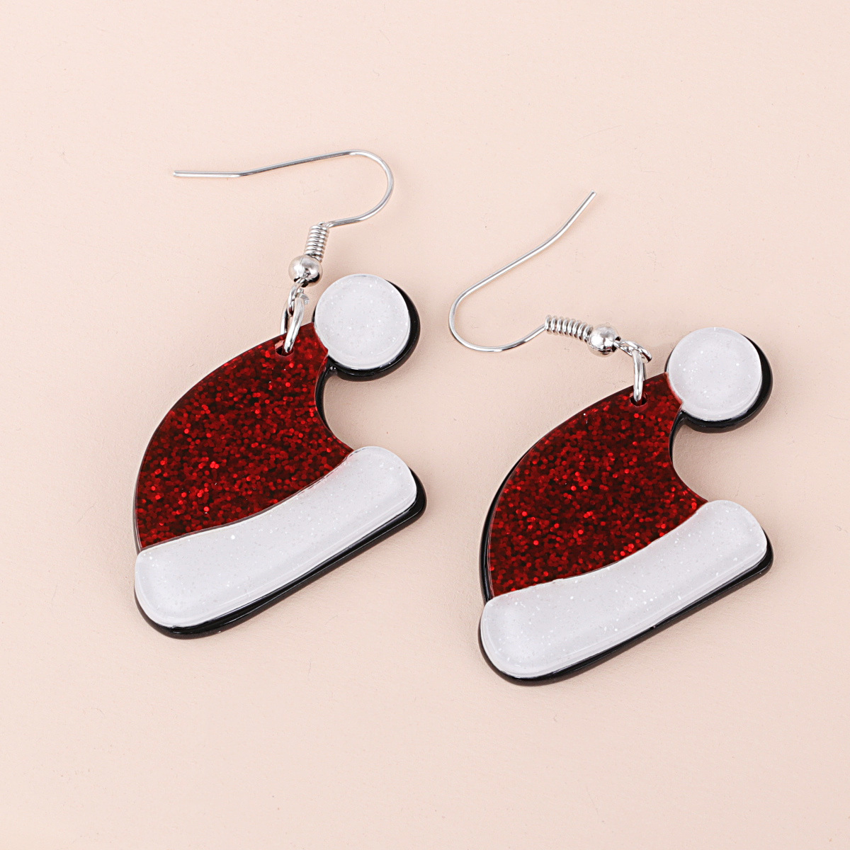 Popular Christmas Hat Earrings display picture 3