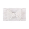 Soft nylon children's hair accessory with bow, headband, scarf, European style, no hair damage