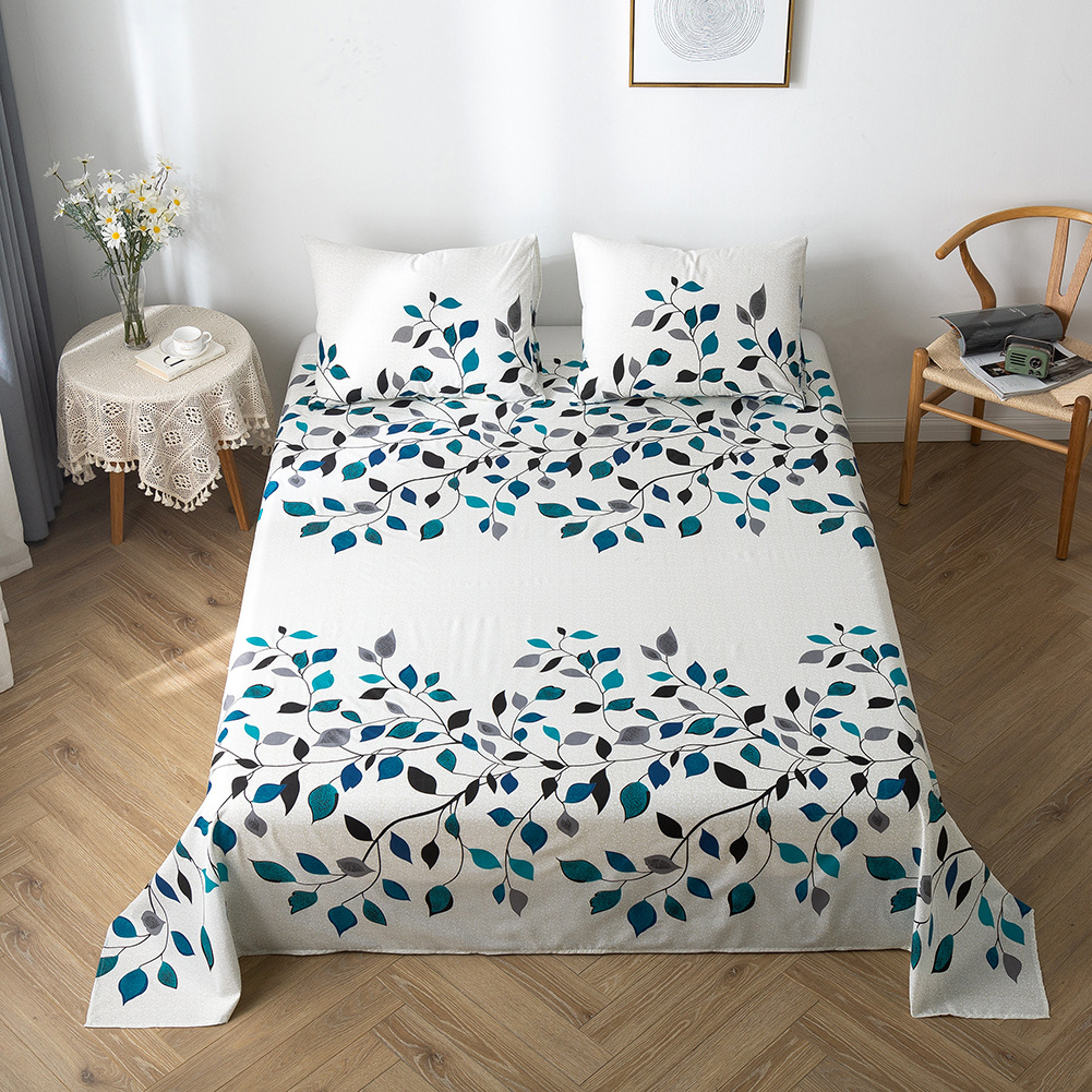 跨境家纺单品床单热销速卖通美国俄罗斯尺寸床上用品磨毛印花床罩