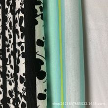 厂家供应， 21S 全涤短纤单面汗布纸印花（横条子）