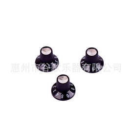 吉他旋钮 黑色高18mm直径23mm高脚脖子钮