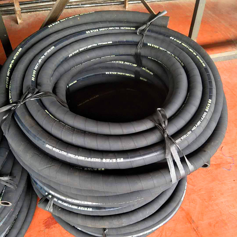 耐180℃热空气输送橡胶软管 厂家供应帘子线空压机用压缩空气胶管