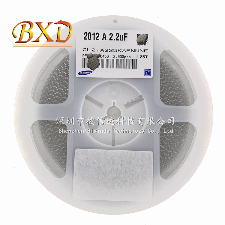 贴片电容 0805 2.2UF 225K 25V 10% X5R 2012 CL21A225KAFNNNE