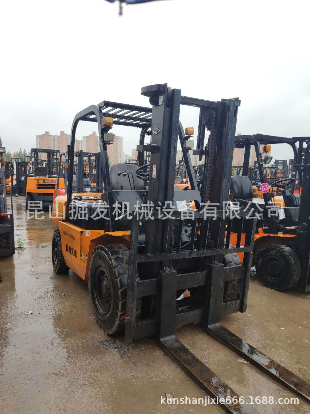 二手杭叉5吨叉车，内燃式叉车，合力5吨叉车