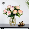 Simulation Flower Wedding Handbroken Blossom Nordic 5 British Rose Home Decoration Desktop Placement Room Silk Flower Beast