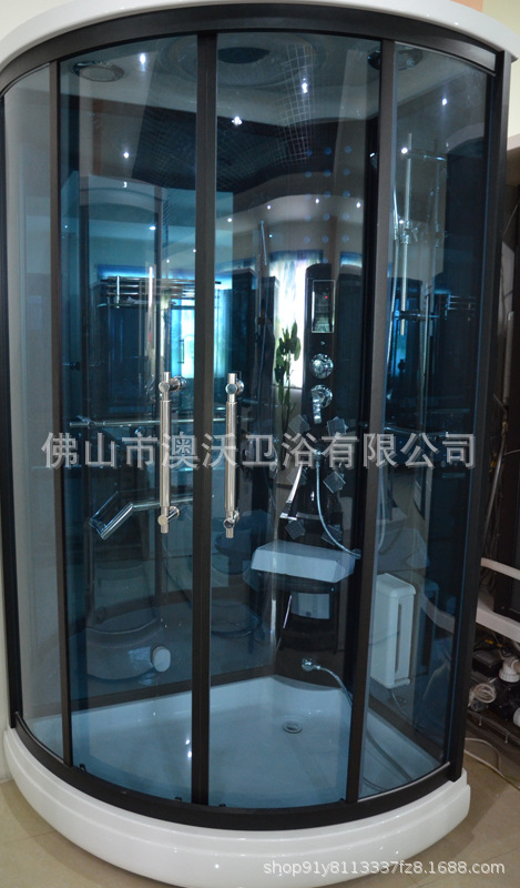 Aowo vapor Hotel ducha partición baño casa integrada con vidrio cerrado en forma de abanico baño ducha