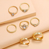 Brand fashionable trend set, retro small design universal ring, Korean style, simple and elegant design