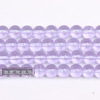 Synthesized crystal with amethyst, lavender round beads, beaded bracelet handmade, accessory, 4-14mm