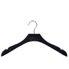 Manufactor Direct selling Plastic non-slip Clothes hanger hotel couture Dedicated coat hanger coat deformation Drying rack black