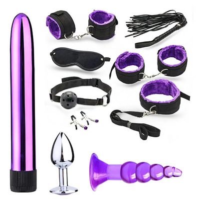 十二件套 口塞 皮鞭 肛塞 拍子 情趣 成人用品 夫妻用品  绳子捆|ms
