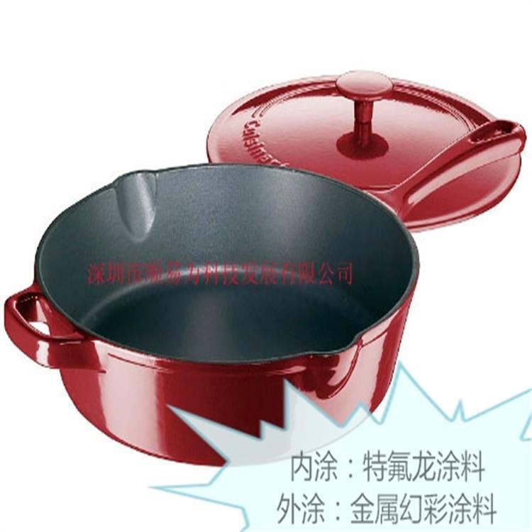 涂料厂家供应氟涂料 广东不粘锅涂料品牌  耐高温纳米涂层