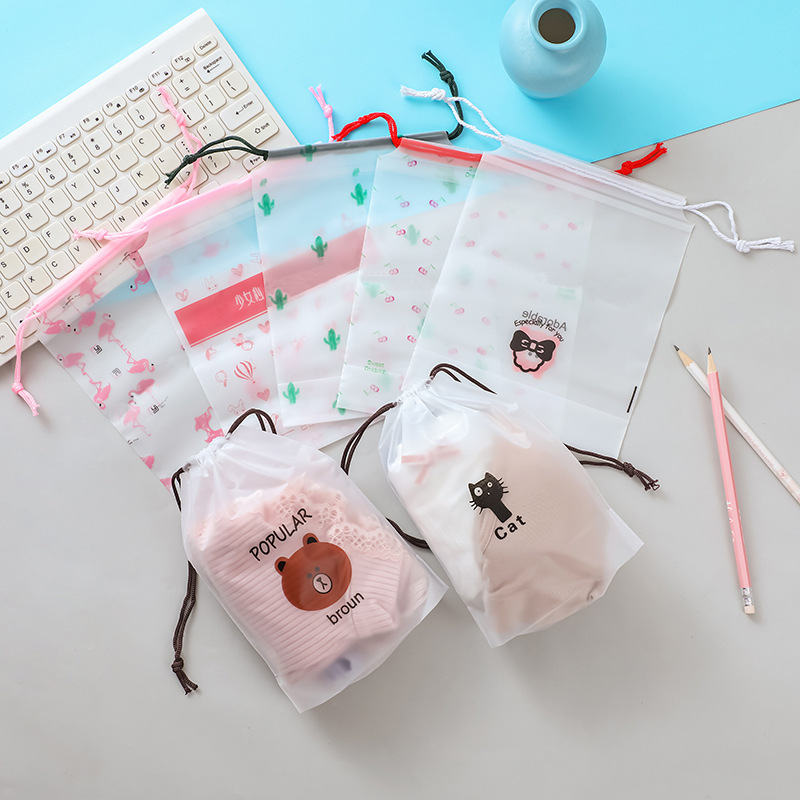 Travel Waterproof Drawstring Bag for Luggage, Dustproof Storage for Underwear, Clothes, and Shoes