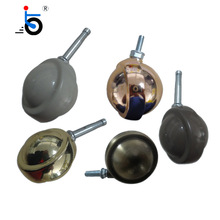 38mm银色金色古铜色玫瑰棕色复古椅锌合金压铸球型轮厂家滚轮脚轮