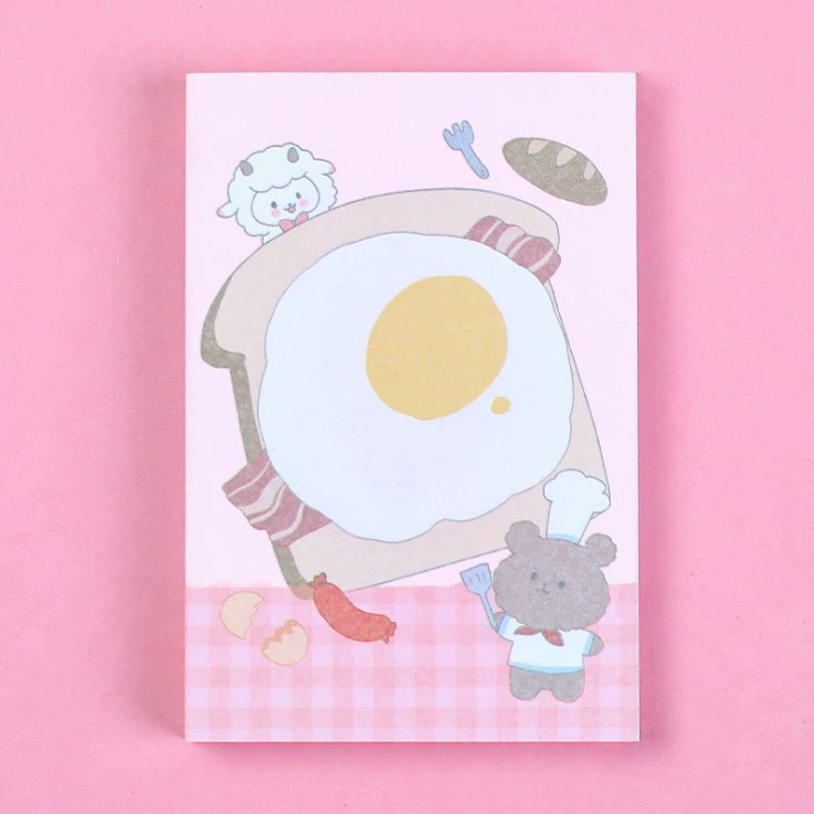 Cartoon note, sticker for students, internet celebrity, South Korea