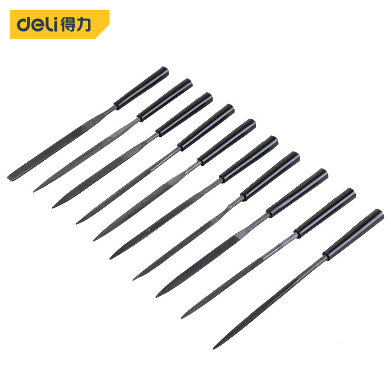 得力整形锉10件套锉刀组套打磨工具
