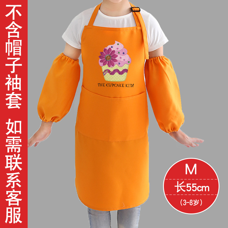 Niños de dibujos animados coreanos jugar casa cocina niños y niñas bebé arte pintura delantal logotipo personalizado