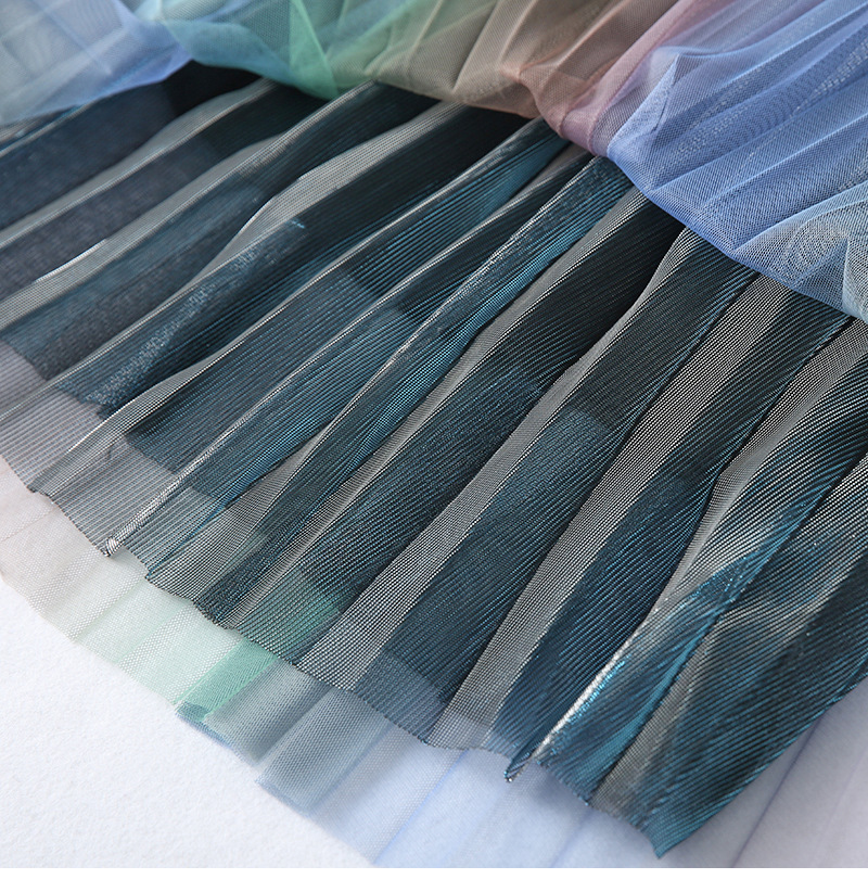 Gradient Pleated Skirt 8