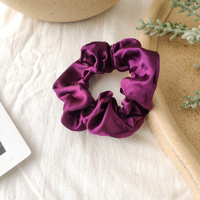 Fabric Rubber Band Solid Color Hair Scrunchies Wholesale Nihaojewelry display picture 33
