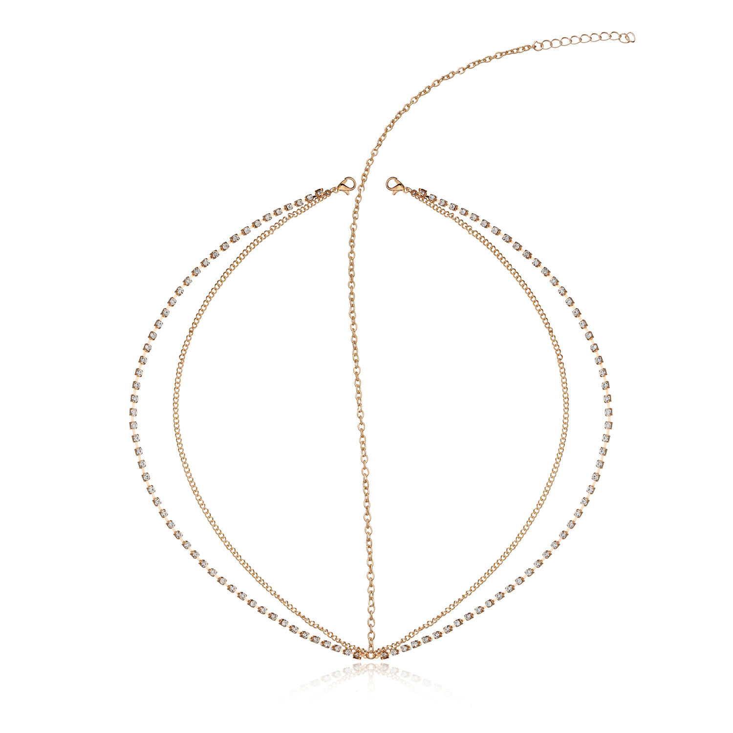 15g Weight Hair Band, Hair Tie Hair Accessories Type Rhinestones Inlay Material 1 Piece Quantity Daily Occasion Alloy, Metal Material Solid Color Pattern Women'S Gender Simple Style Style Tassel, Patchwork Craft Simple Style Women'S Solid Color Alloy Metal Patchwork Rhinestones Hair Band Hair Tie