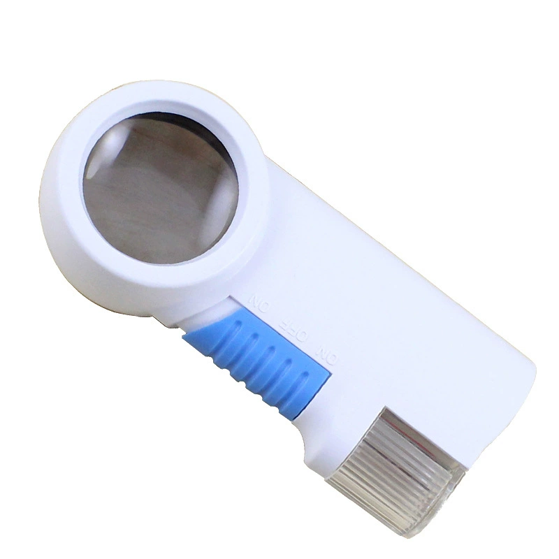 Новая ручная Высококачественная с ручной увеличительным стеклом высокой четкости с осветительной лампой, 12 раз 7011