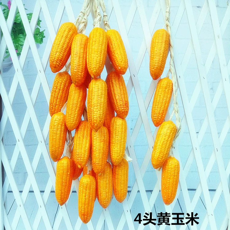 Vegetable model pendant fruit and vegetable window fake vegetable corn chili pepper, garlic decoration farmhouse fake fake