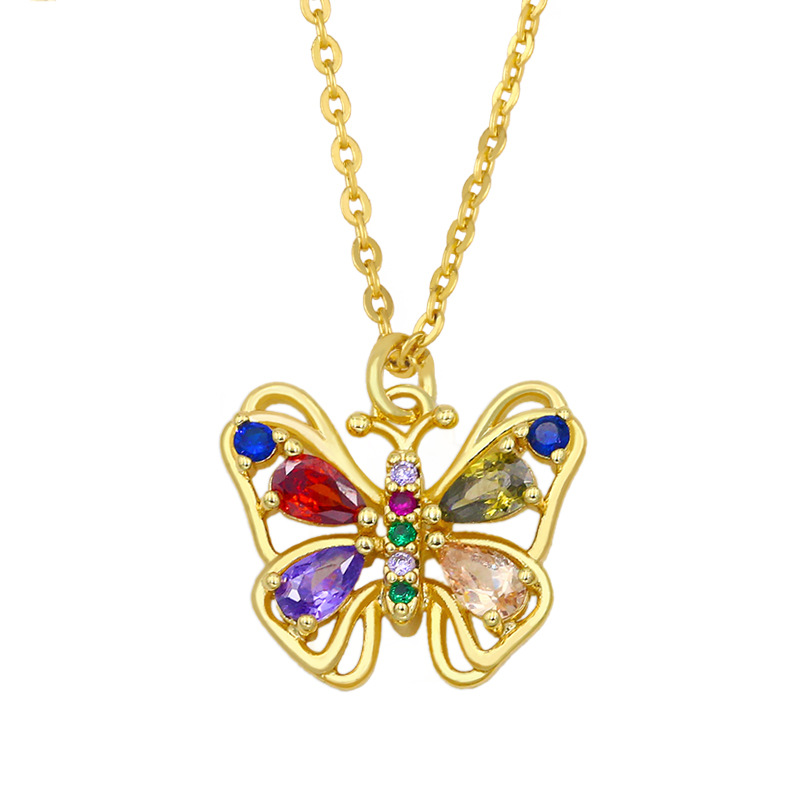 Korean butterfly necklace