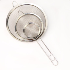 201 stainless steel oil grid, bird's nest colander, filter, egg white separation, cross-border flour sieve, baking tool