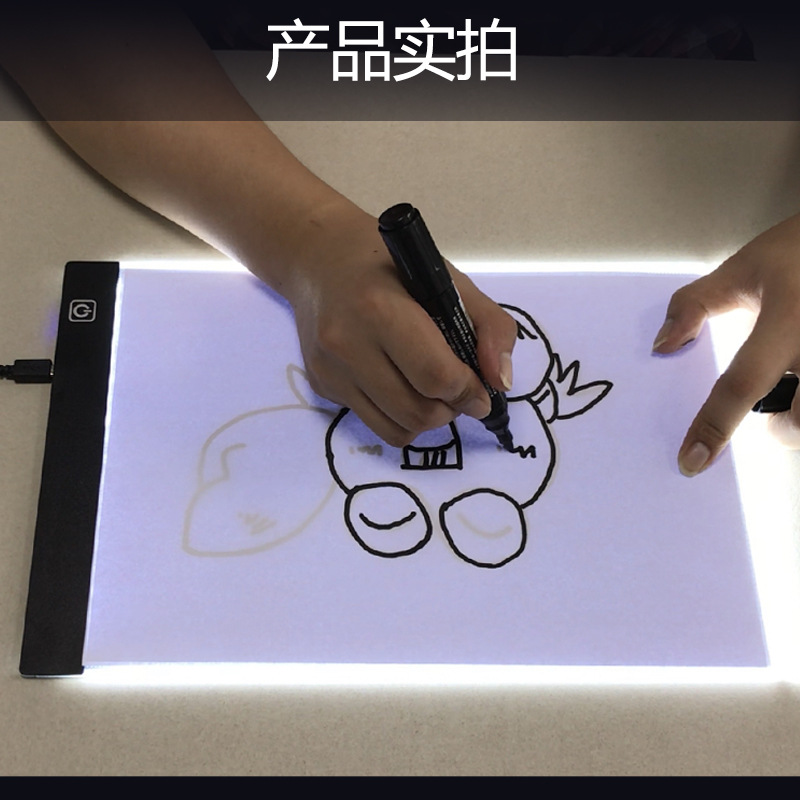 Yiming fotoeléctrico LED copia Mesa A4 dibujos animados Mesa transparente cuadro de visualización tabla copia mesa de dibujo tablero fabricante