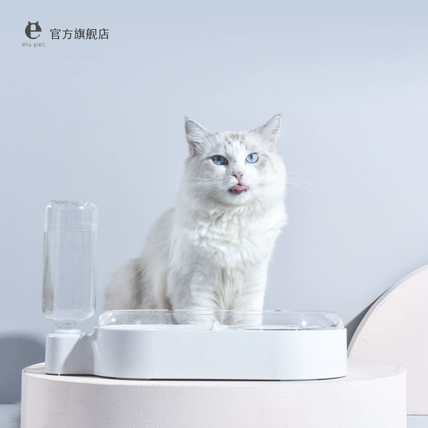 Миска для кошек миска для собак двойная миска Автоматическая питьевая вода герметичный корм сбивает таз для кошек и собак двойного назначения автоматическое кормление питьевой водой зоотовары