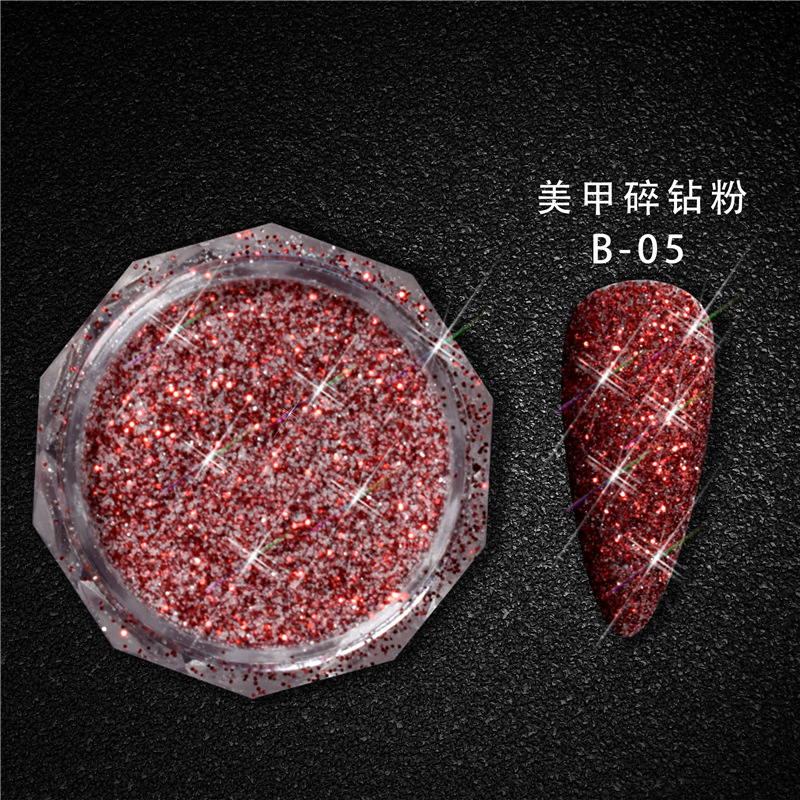 Uñas de cristal diamante polvo micro diamante joyería de uñas de oro pequeño diamante flash cristal mezclado diamante micro diamante