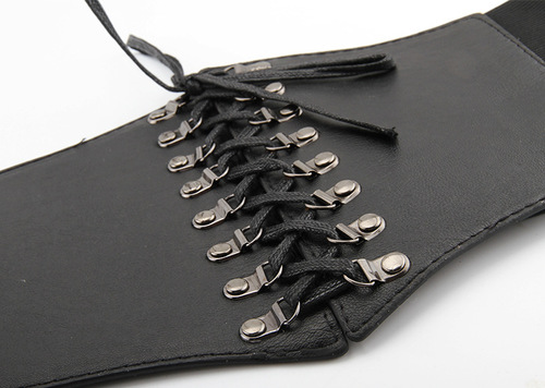 Korean fashion retro elastic shirt waistband outer wide women's skirt decorative shirt versatile corset belt