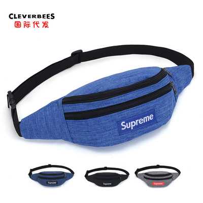 2020新款防水大容量三口袋腰包单肩腰挎斜挎零钱收银6.5寸手机包|ru