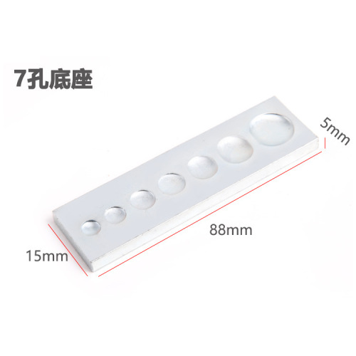 Manual four-button installation tool base, seven-hole base, rivet punch, mushroom punch, universal base