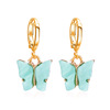 Fashionable acrylic fresh earrings, cute accessory, Korean style