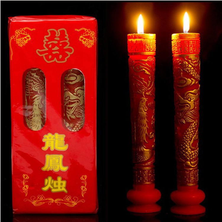 Wedding Products Dragon and Phoenix Candle Wedding House Decoration…