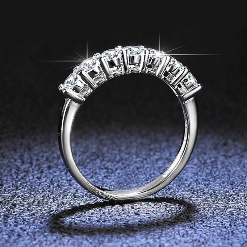 Constellation Pattern Women's Gender 925 Sterling Silver Moissanite Zircon Constellation Rings