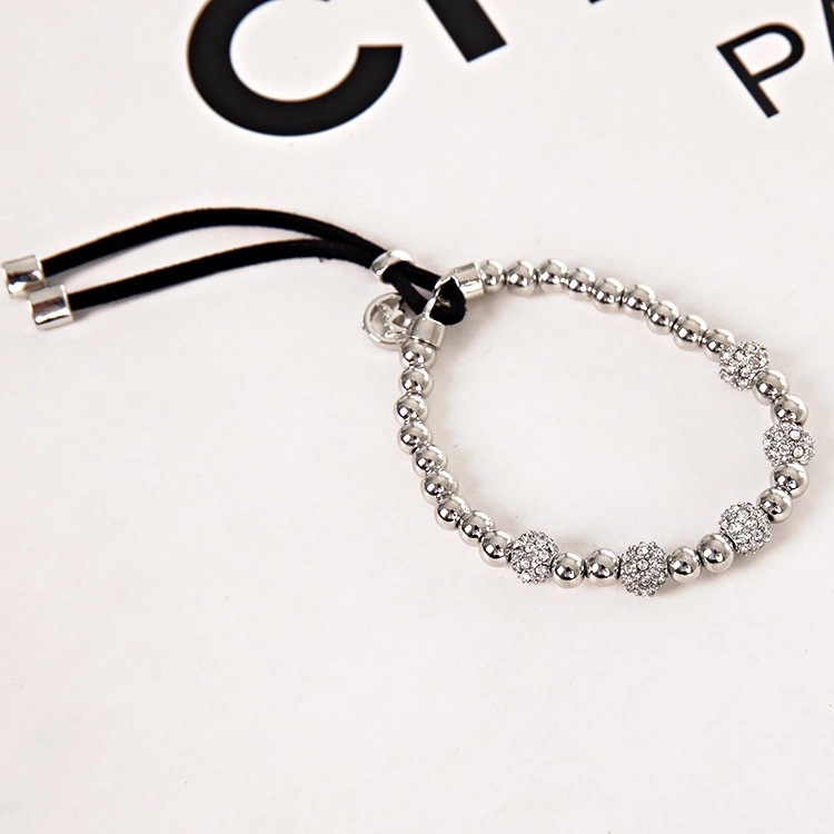 Vente Chaude Nouveau Bracelet De Lettre De Diamant De Perles De Cuivre Pur display picture 4