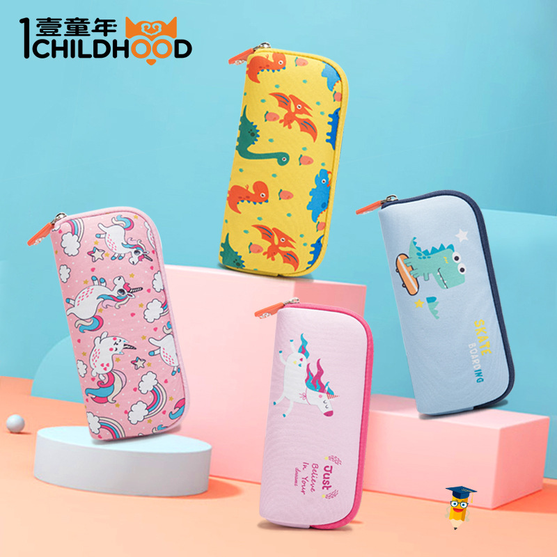 儿童笔袋小学生铅笔袋女潜水料笔袋幼儿园男童文具袋厂家定做批发