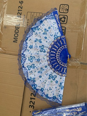 塑料无纺布扇子厂家直销 颜色随机发货 旅游景点 地摊二元店出售