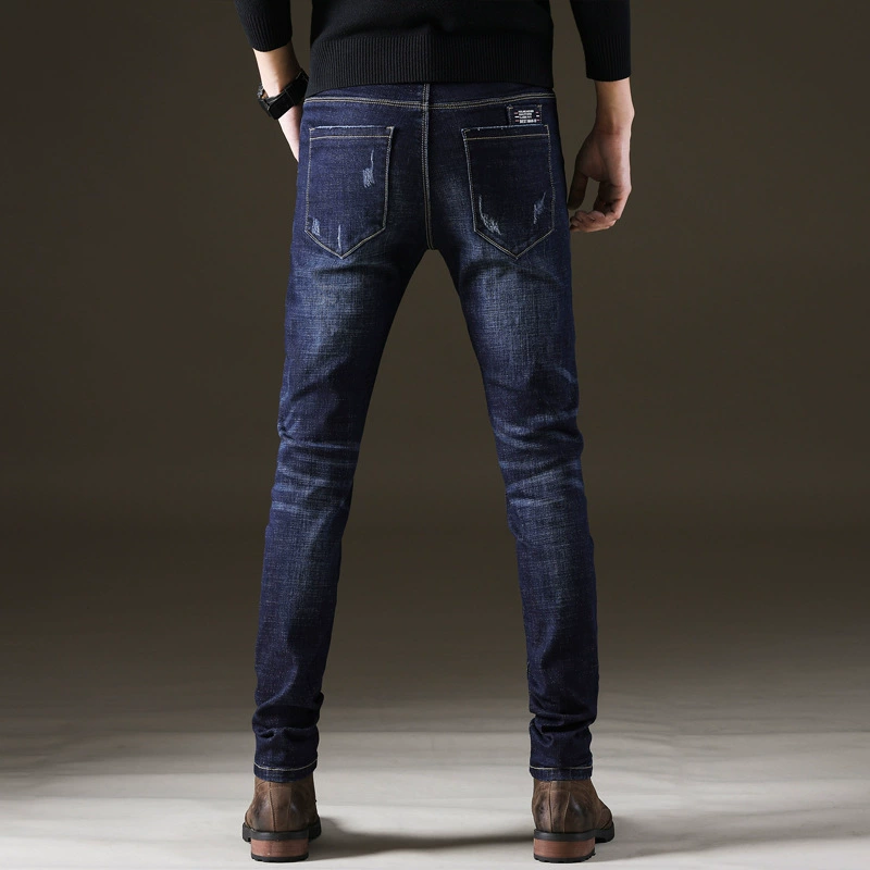 Jeans, fitted overall, fashionable trousers, loose straight fit, Korean style, mid rise, wholesale