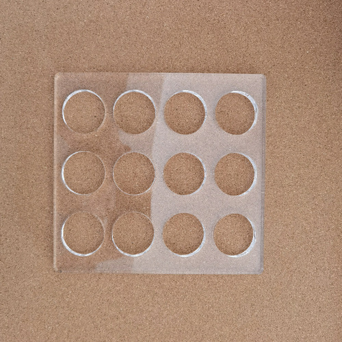 Acrylic Dacquoise Oval Love Shaped French Pastry Mold Specification 20*18.5