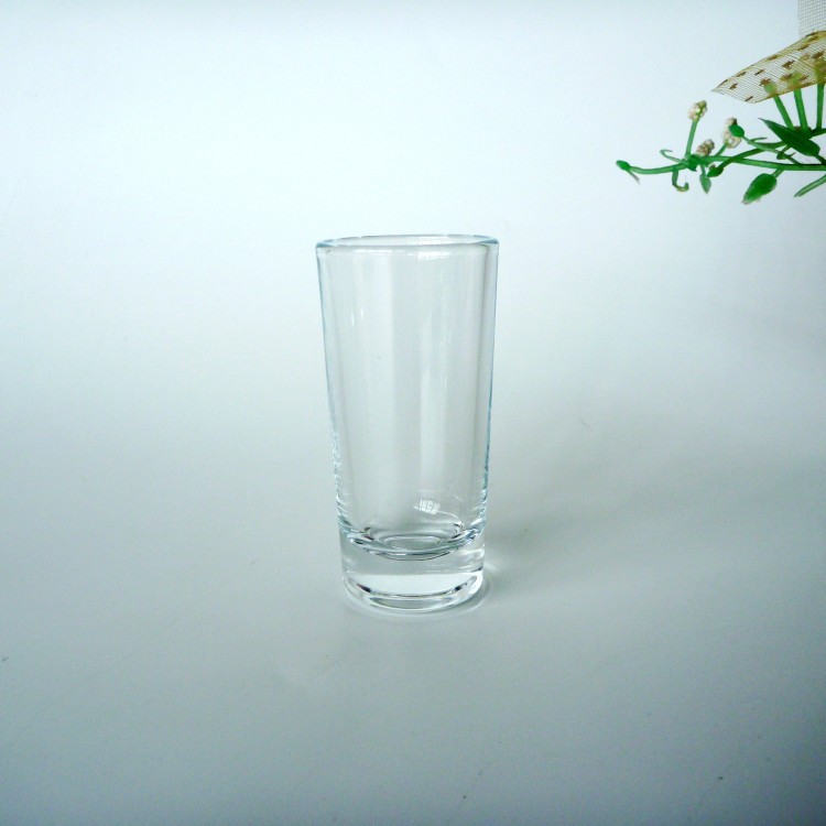 新款40ml圆形口杯 定制烈酒杯30ml玻璃酒杯晶白料玻璃杯 热销