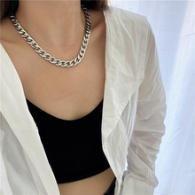 情侣款 粗狂霸气NK项链 欧美时尚简约朋克风链条颈链 钛钢 不褪色