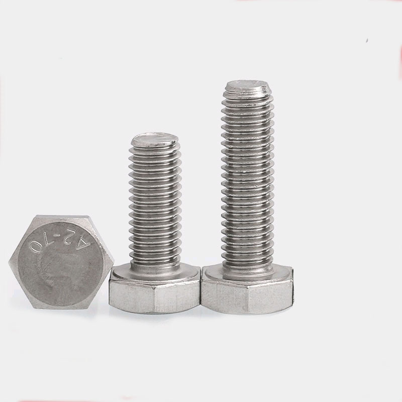 M3M4M5M6M8M10M12 304不锈钢外六角螺丝钉全牙外六角螺栓DIN933